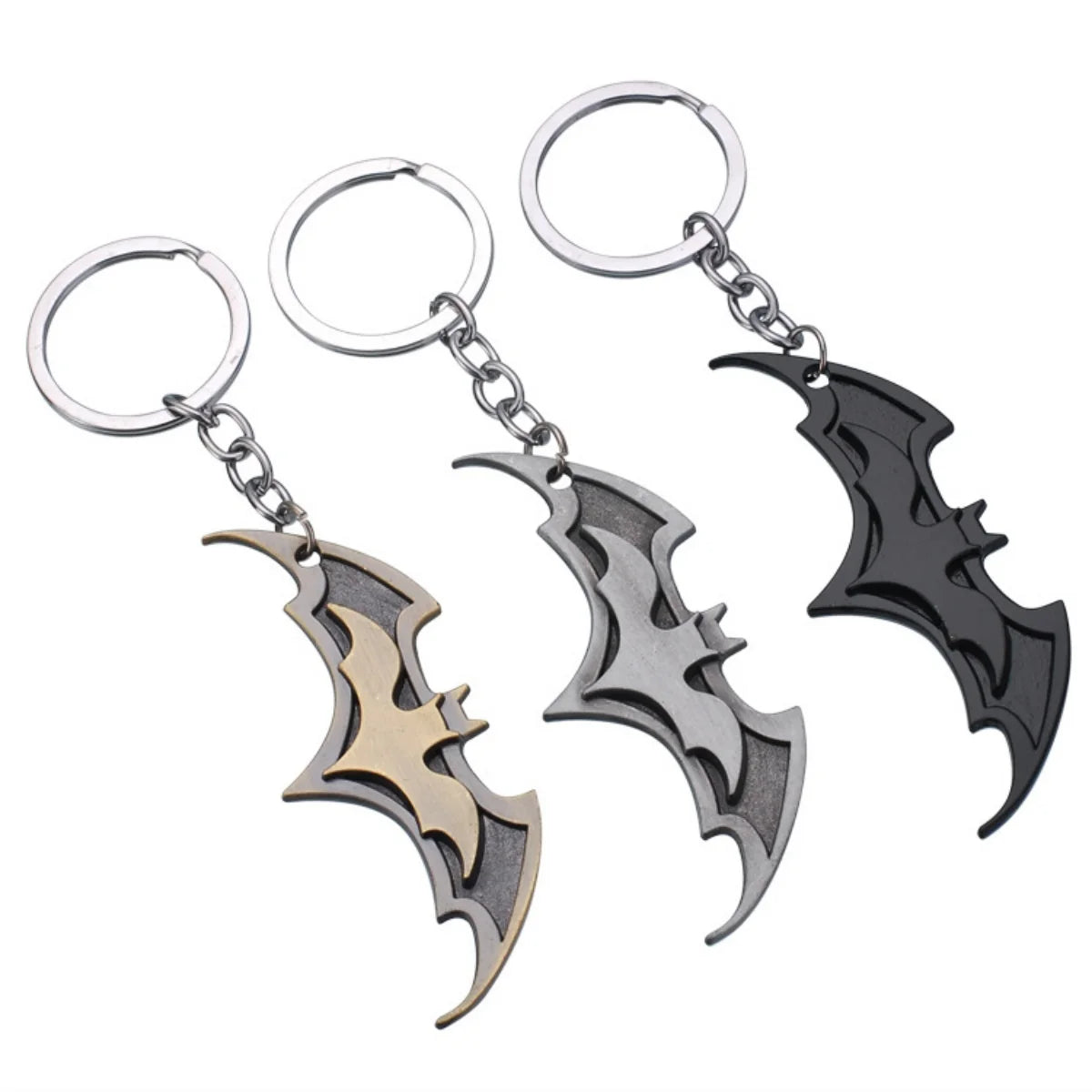 Batman Bat Logo Keychain
