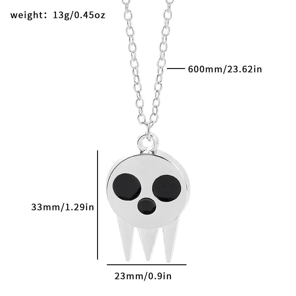 Soul Eater Death the Kid Skull Necklace