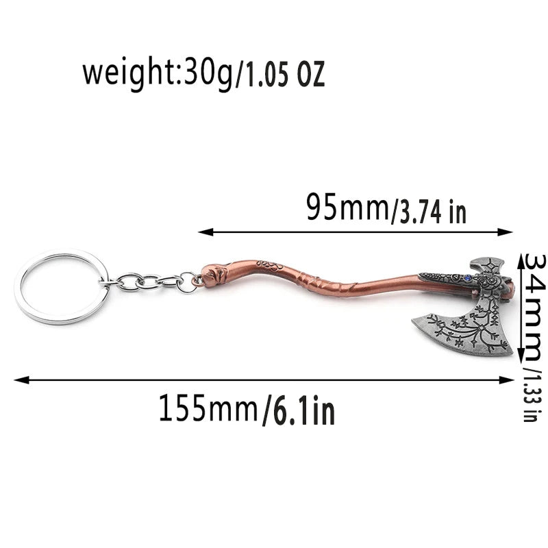 Kratos Leviathan Axe Keychain