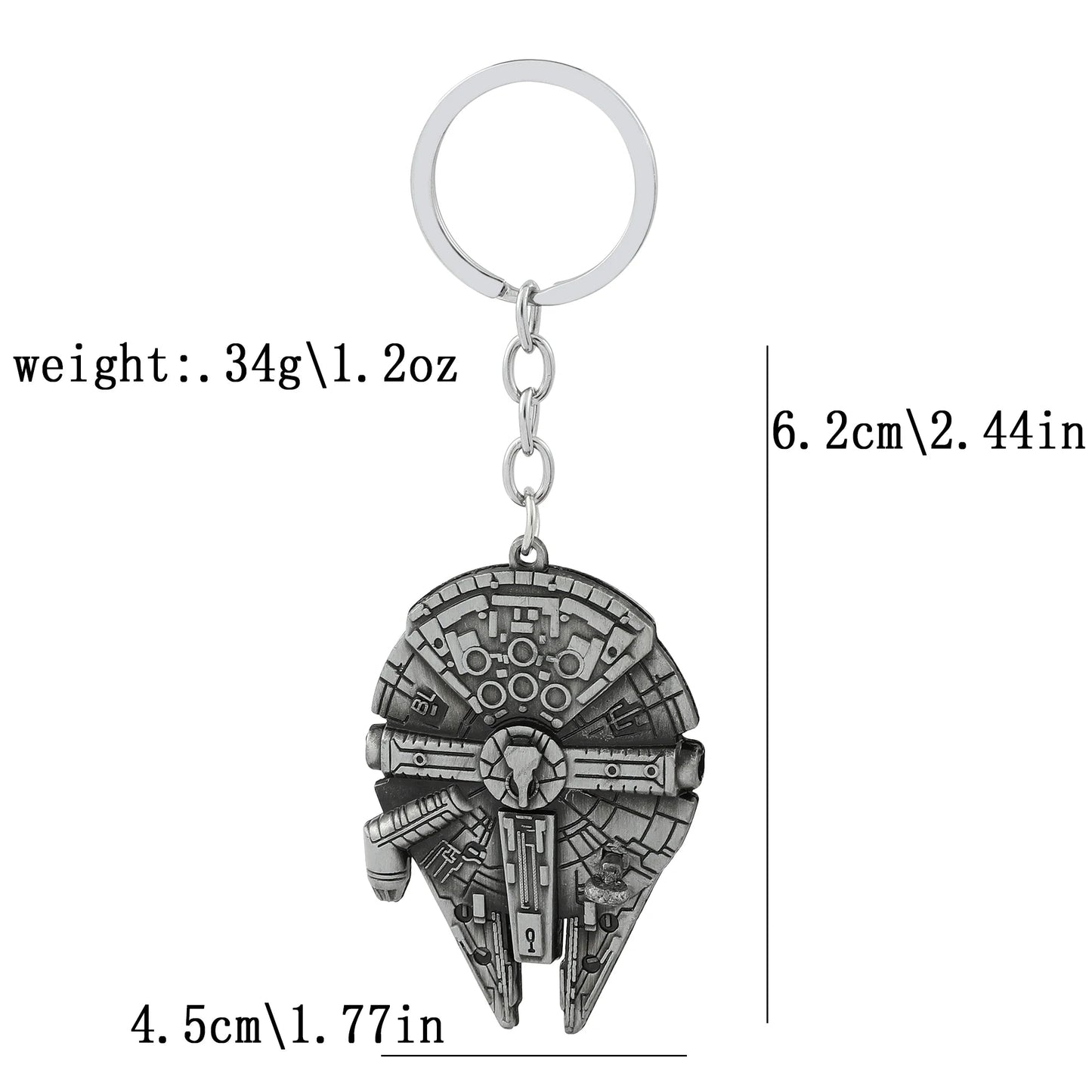 Star Wars Millennium Falcon Spaceship Keychain